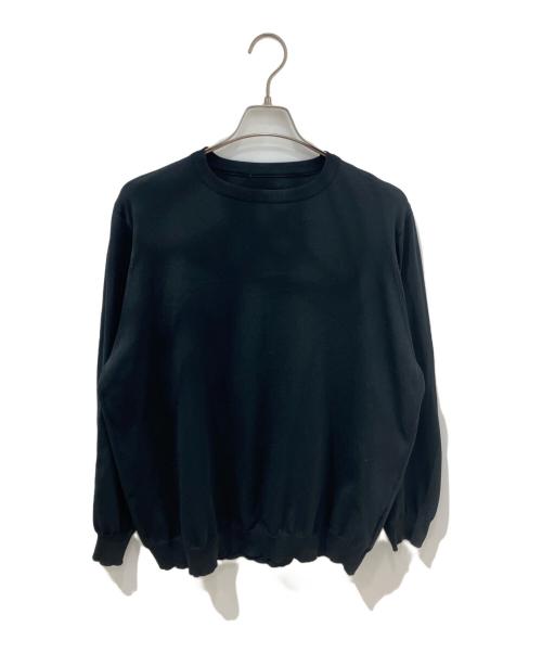 teatora（テアトラ）TEATORA (テアトラ) Cartridge Knit Crew 18G　KNIT-001-18G-DELTAPEAK ブラック サイズ:3の古着・服飾アイテム