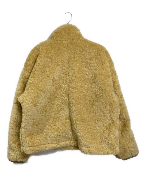 CAVEZA ROSSO（カベサ ロッソ）CAVEZA ROSSO (カベサ ロッソ) バイカラーフェイクファートップス イエロー サイズ:FREEの古着・服飾アイテム