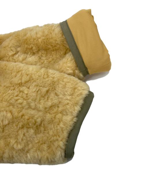 CAVEZA ROSSO（カベサ ロッソ）CAVEZA ROSSO (カベサ ロッソ) バイカラーフェイクファートップス イエロー サイズ:FREEの古着・服飾アイテム