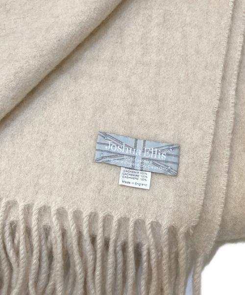 JOSHUA ELLIS（ジョシュア エリス）Joshua Ellis (ジョシュア エリス) 大判カシミヤストール ベージュの古着・服飾アイテム