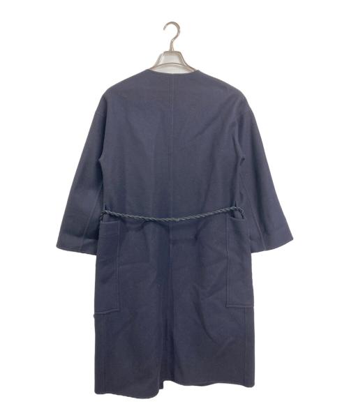ASTRAET（アストラット）ASTRAET (アストラット) ガウンリバーコート　ロングコート　アウター　日本製 ネイビー サイズ:1の古着・服飾アイテム