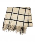 JOHNSTONS OF ELGINジョンストンズオブエルガン）の古着「カシミヤ大判ストール」｜ベージュ