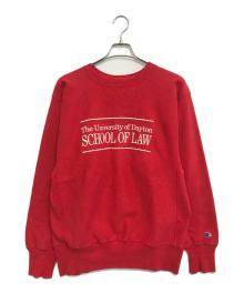 Champion REVERSE WEAVE（チャンピオン リバース ウィーブ）の古着「90sクルーネックスウェット」｜レッド