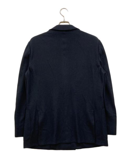 ERMENEGILDO ZEGNA（エルメネジルド・ゼニア）Ermenegildo Zegna (エルメネジルド・ゼニア) FELTED JERSEY カシミヤブレザー ネイビー サイズ:52の古着・服飾アイテム