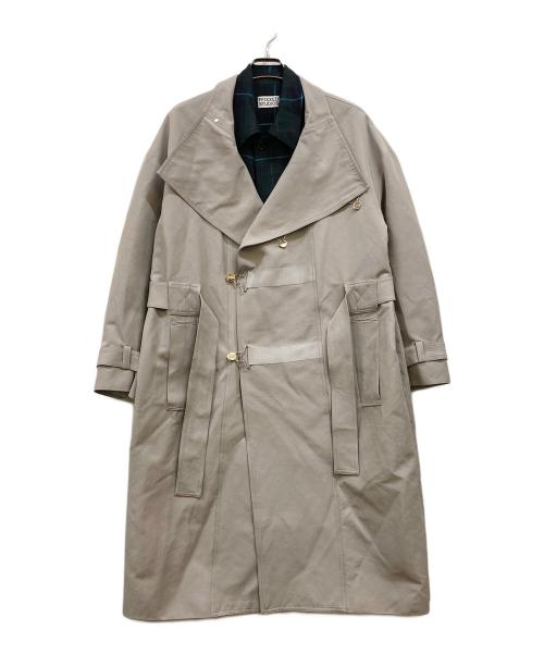 FFIXXED STUDIOS（フィックスステュディオス）FFIXXED STUDIOS (フィックスステュディオス) ドッキングトレンチコート グレー サイズ:Sの古着・服飾アイテム