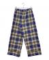 shrimps (シュリンプス) チェックワイドパンツ ブルー×ホワイト サイズ:8：6000円