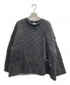 RHC Ron Hermanアールエイチシー ロンハーマン）の古着「パッチワークケーブルニット」｜グレー