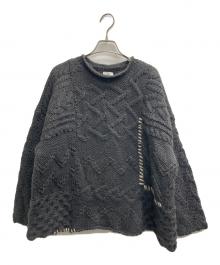 RHC Ron Herman（アールエイチシー ロンハーマン）の古着「パッチワークケーブルニット」｜グレー