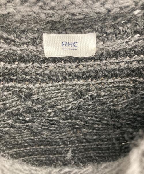 RHC Ron Herman（アールエイチシー ロンハーマン）RHC Ron Herman (アールエイチシー ロンハーマン) パッチワークケーブルニット グレー サイズ:Freeの古着・服飾アイテム