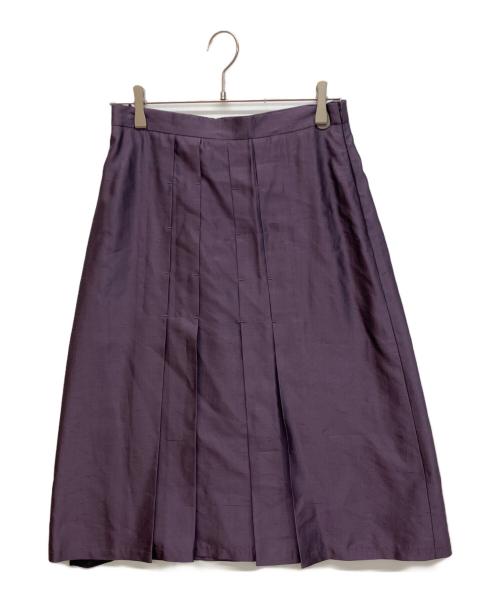 MaxMara（マックスマーラ）MaxMara (マックスマーラ) シルクスカートセットアップ パープル サイズ:42の古着・服飾アイテム