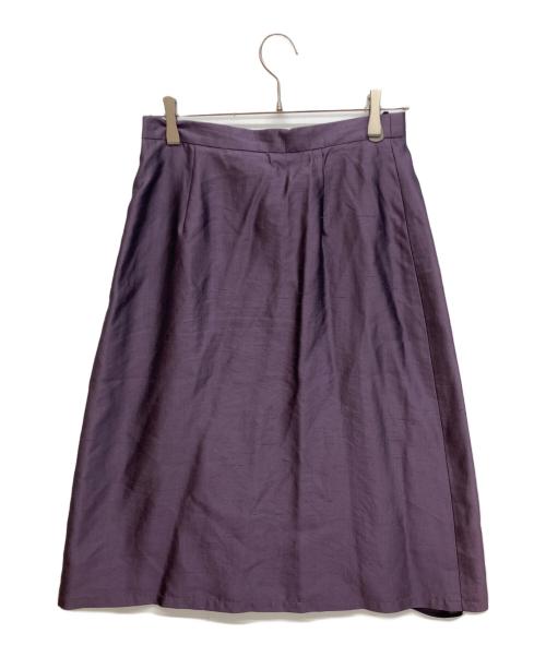 MaxMara（マックスマーラ）MaxMara (マックスマーラ) シルクスカートセットアップ パープル サイズ:42の古着・服飾アイテム