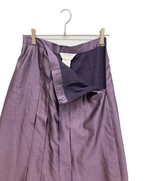 MaxMara（マックスマーラ）MaxMara (マックスマーラ) シルクスカートセットアップ パープル サイズ:42の古着・服飾アイテム