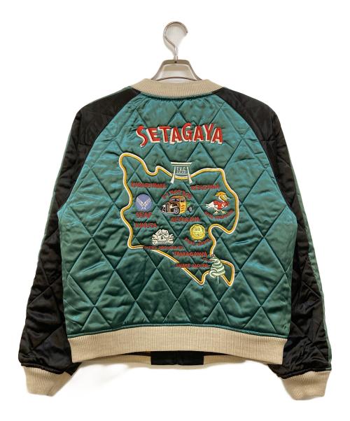 世田谷ベース（セタガヤベース）世田谷ベース (セタガヤベース) TOYS McCOY (トイズマッコイ) 世田谷空軍基地謹製 スカジャン ブラック サイズ:Lの古着・服飾アイテム