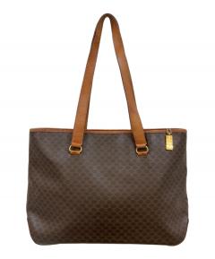中古・古着通販】CELINE (セリーヌ) レザートートバッグ ブラウン