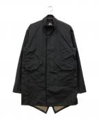 stussyステューシー）の古着「GORE-TEX PRODUCTS FISHTAIL JACKET」｜ブラック