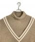 F/CE. (エフシーイー) V AND HIGH NECK SWEATER ハイネック　Ｖネック　レイヤード ベージュ サイズ:Free：6000円