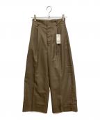 JOURNAL STANDARDジャーナルスタンダード）の古着「TRハイウエストワイドマッキンパンツ」｜ブラウン