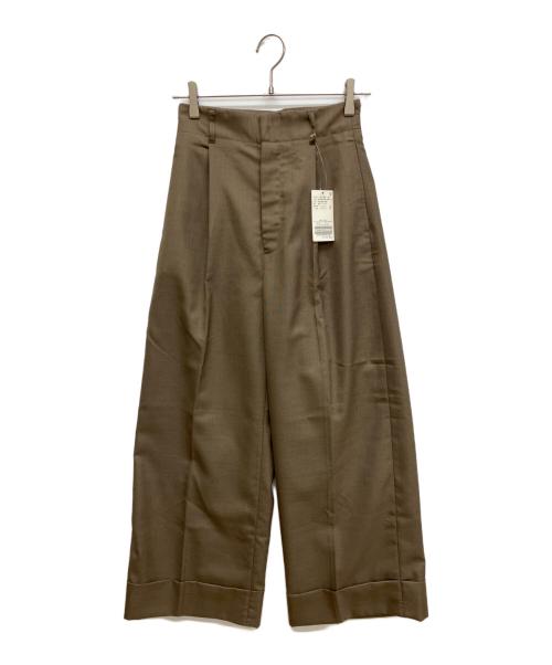 JOURNAL STANDARD（ジャーナルスタンダード）JOURNAL STANDARD (ジャーナルスタンダード) TRハイウエストワイドマッキンパンツ ブラウン サイズ:36 未使用品の古着・服飾アイテム