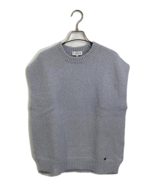 MACKINTOSH LONDON（マッキントッシュ ロンドン）MACKINTOSH LONDON (マッキントッシュ ロンドン) アルパカウールラメニットベスト ブルー サイズ:38の古着・服飾アイテム