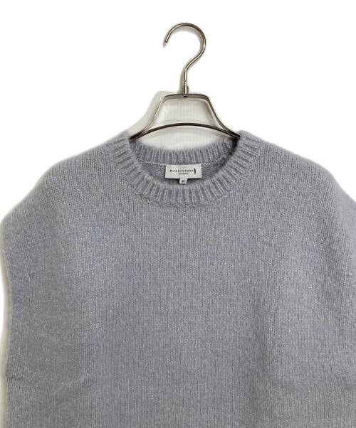 MACKINTOSH LONDON（マッキントッシュ ロンドン）MACKINTOSH LONDON (マッキントッシュ ロンドン) アルパカウールラメニットベスト ブルー サイズ:38の古着・服飾アイテム