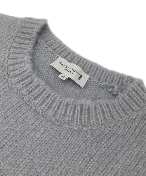MACKINTOSH LONDON（マッキントッシュ ロンドン）MACKINTOSH LONDON (マッキントッシュ ロンドン) アルパカウールラメニットベスト ブルー サイズ:38の古着・服飾アイテム