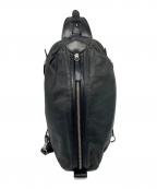 SOMES SADDLEソメスサドル）の古着「ボディーバッグ　ショルダーバッグ　レザーバッグ」｜ブラック