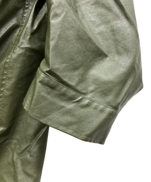 Knuth Marf（クヌースマーフ）Knuth Marf (クヌースマーフ) label leather jacket カーキ サイズ:Fの古着・服飾アイテム