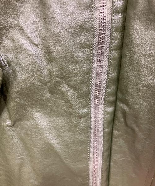 Knuth Marf（クヌースマーフ）Knuth Marf (クヌースマーフ) label leather jacket カーキ サイズ:Fの古着・服飾アイテム