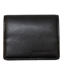 BURBERRY（バーバリー）の古着「レザーコインケース」｜ブラック