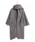 LIBJOIE（リブジョア）の古着「リバーストールコート　ロングコート　デザインコート　アウター」｜グレー