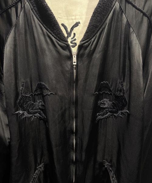 Y's（ワイズ）Y's (ワイズ) TAILOR TOYO (テーラー東洋) リバーシブルスカジャン/ジャケット/YO-Y55-505 ブラック×ホワイト サイズ:4の古着・服飾アイテム
