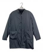 ARMY TWILL×B:MING by BEAMSアーミーツイル×ビーミングバイビームス）の古着「ボア リバーシブルコート　ロングコート　ノーカラーコート」｜ブラック