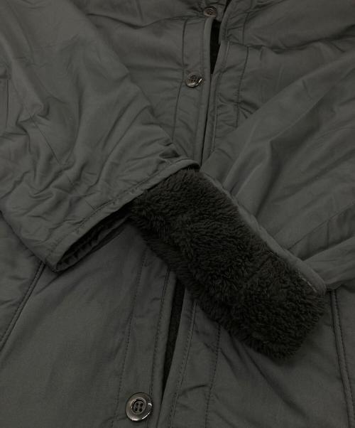 ARMY TWILL（アーミーツイル）ARMY TWILL (アーミーツイル) B:MING by BEAMS (ビーミングバイビームス) ボア リバーシブルコート　ロングコート　ノーカラーコート ブラック サイズ:Mの古着・服飾アイテム