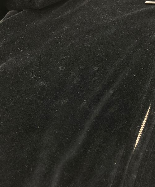 BlackEyePatch（ブラックアイパッチ）BlackEyePatch (ブラックアイパッチ) ジップパーカー　OG LABEL PIPED SLEEVES VELOUR ZIP HOODIE ブラック サイズ:Lの古着・服飾アイテム