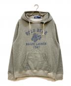POLO RALPH LAURENポロ・ラルフローレン）の古着「POLP BEAR FLEECE HOODY」｜グレー
