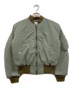 NECESSARY or UNNECESSARYネセサリーオアアンネセサリー）の古着「AIR FORCE-1 MA-1 ジャケット」｜グリーン