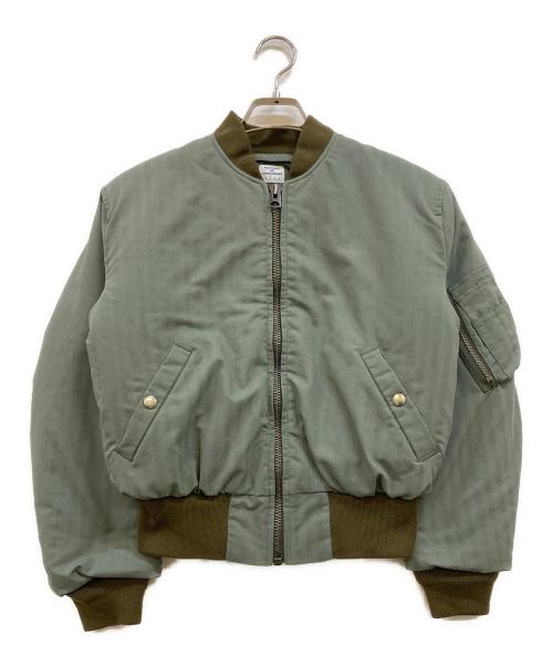NECESSARY or UNNECESSARY（ネセサリーオアアンネセサリー）NECESSARY or UNNECESSARY (ネセサリーオアアンネセサリー) AIR FORCE-1 MA-1 ジャケット グリーン サイズ:2 未使用品の古着・服飾アイテム