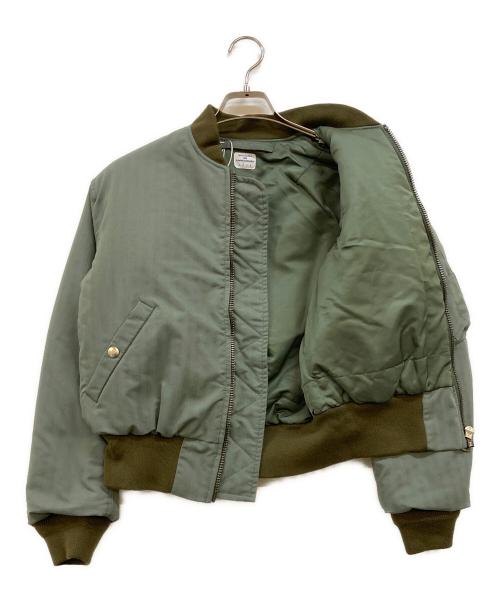 NECESSARY or UNNECESSARY（ネセサリーオアアンネセサリー）NECESSARY or UNNECESSARY (ネセサリーオアアンネセサリー) AIR FORCE-1 MA-1 ジャケット グリーン サイズ:2 未使用品の古着・服飾アイテム