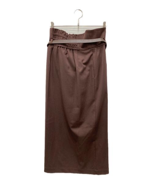 FRAY ID（フレイ アイディー）FRAY ID (フレイ アイディー) センタープレスタイトスカート ブラウン サイズ:1の古着・服飾アイテム