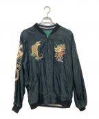 gold×ARKnetsゴールド×アークネッツ）の古着「別注 SOUVENIR JACKET "The gold"」｜ブラック×グリーン