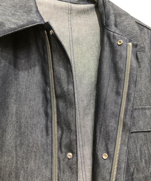 RAKINES（ラキネス）RAKINES (ラキネス) Silk denim Zip coverall ネイビー サイズ:SIZE2の古着・服飾アイテム