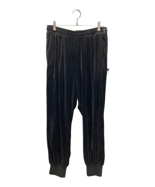 ANCELLM（アンセルム）ANCELLM (アンセルム) barbell object (バーベルオブジェクト) ベロアジャージ セットアップ ブラック サイズ:Fの古着・服飾アイテム