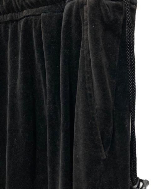 ANCELLM（アンセルム）ANCELLM (アンセルム) barbell object (バーベルオブジェクト) ベロアジャージ セットアップ ブラック サイズ:Fの古着・服飾アイテム