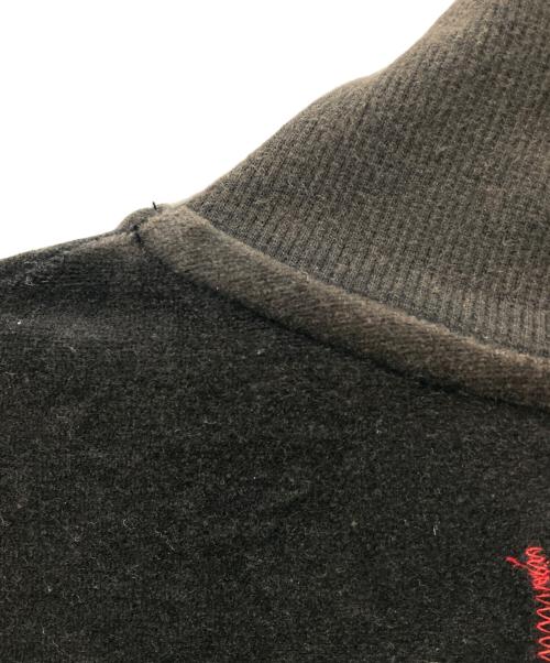 ANCELLM（アンセルム）ANCELLM (アンセルム) barbell object (バーベルオブジェクト) ベロアジャージ セットアップ ブラック サイズ:Fの古着・服飾アイテム