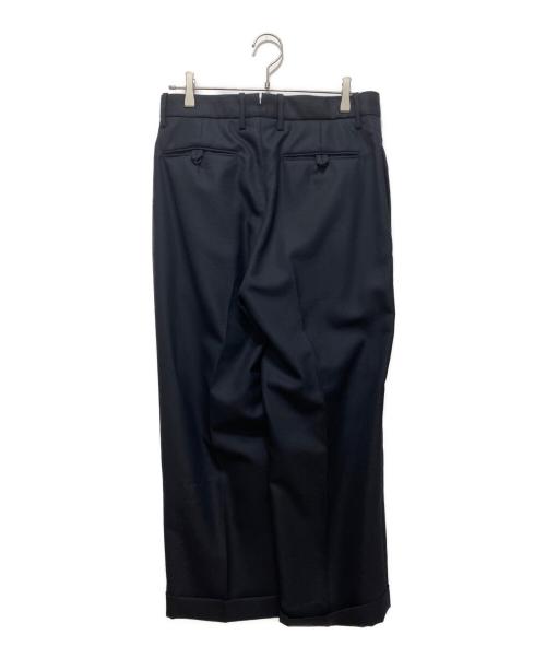 NICENESS（ナイスネス）NICENESS (ナイスネス) COULSON ウールモヘア クロップドスラックス ネイビー サイズ:Mの古着・服飾アイテム