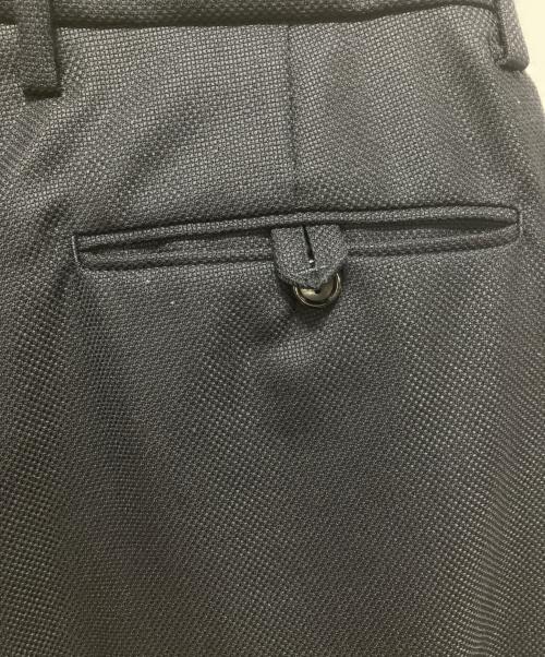 NICENESS（ナイスネス）NICENESS (ナイスネス) COULSON ウールモヘア クロップドスラックス ネイビー サイズ:Mの古着・服飾アイテム
