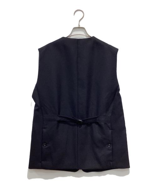 NICENESS（ナイスネス）NICENESS (ナイスネス) FLINT ウールモヘアベスト ネイビー サイズ:Mの古着・服飾アイテム