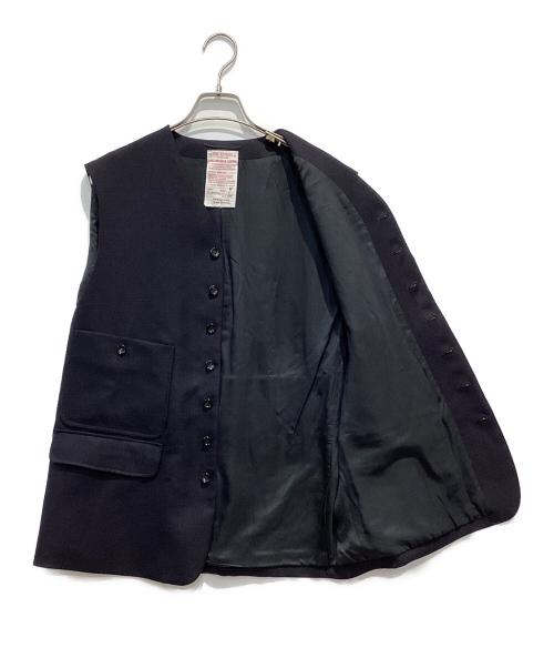NICENESS（ナイスネス）NICENESS (ナイスネス) FLINT ウールモヘアベスト ネイビー サイズ:Mの古着・服飾アイテム