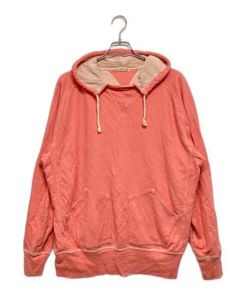NICENESS（ナイスネス）NICENESS (ナイスネス) CORGAN 後付けパーカー ピンク サイズ:Lの古着・服飾アイテム