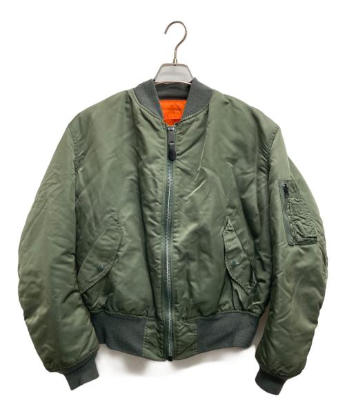 ALPHA（アルファ）ALPHA (アルファ) フライトジャケット カーキ サイズ:Lの古着・服飾アイテム